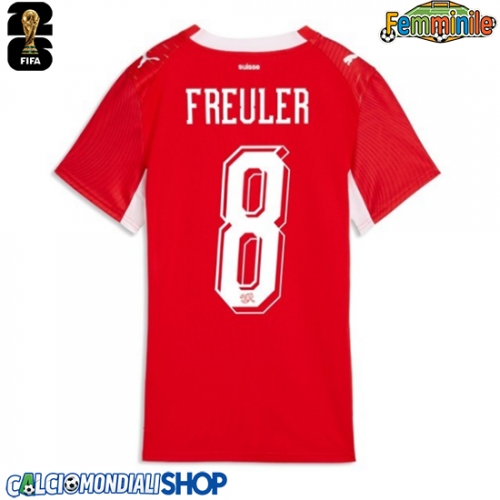 Maglie da calcio Svizzera Ruben Vargas #17 Prima Maglia Femminile Mondiali 2026  Manica Corta